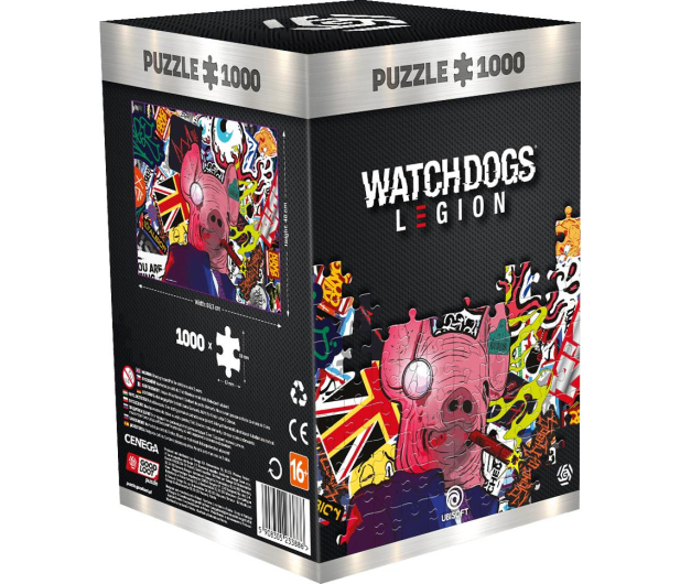 GOOD LOOT Watch Dogs Legion: Pig Mask Puzzle 1000 - 648535 - zdjęcie 2